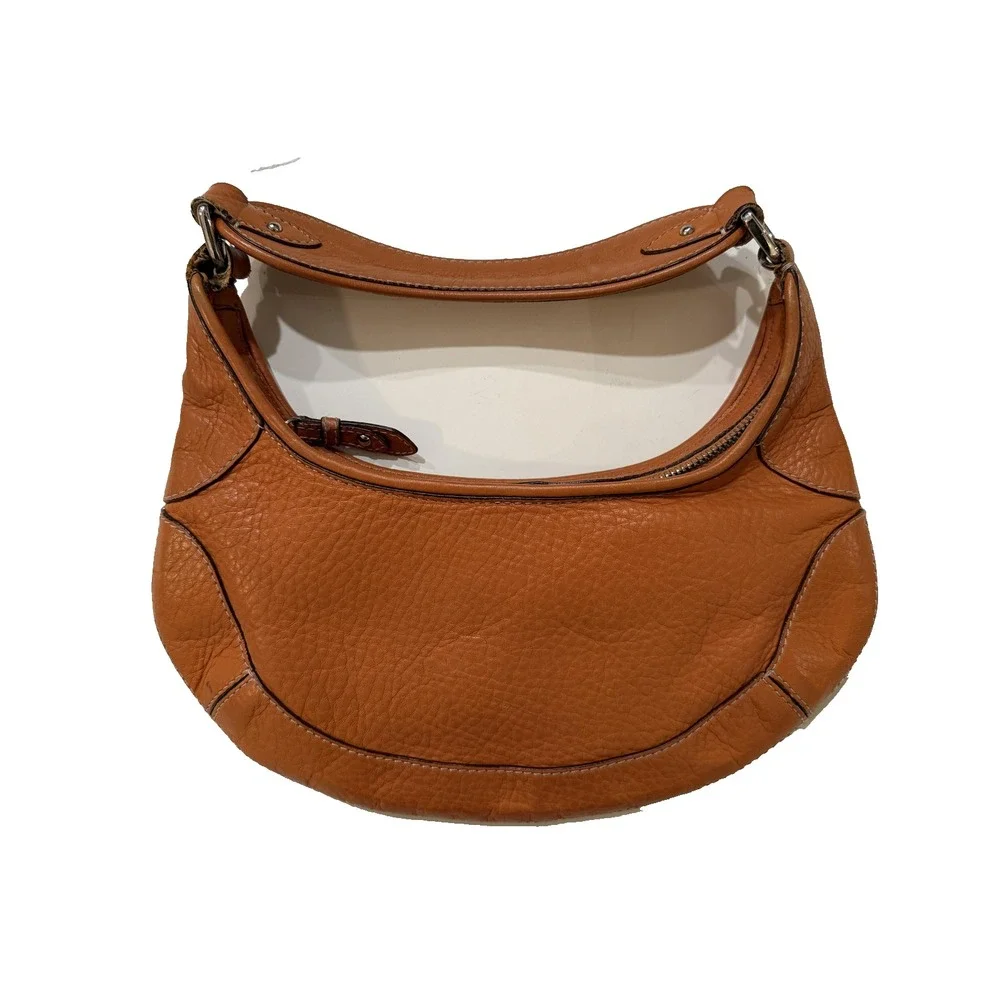 Vintage Cole Haan Hobo Bag Brown Leather Shoulder Purse Y2K